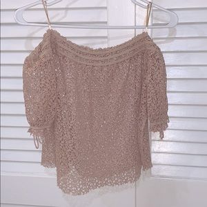 Off the shoulder shirt from Zara